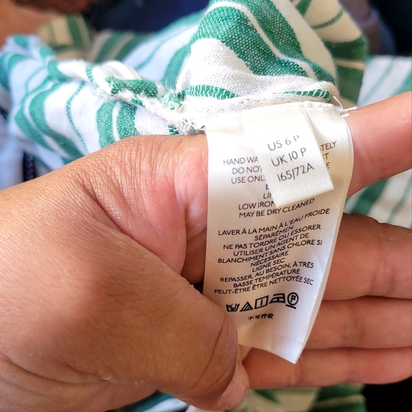 Anthropologie Maeve Franconia Striped Wrap Maxi Skirt Size 6P - Picture 8 of 8